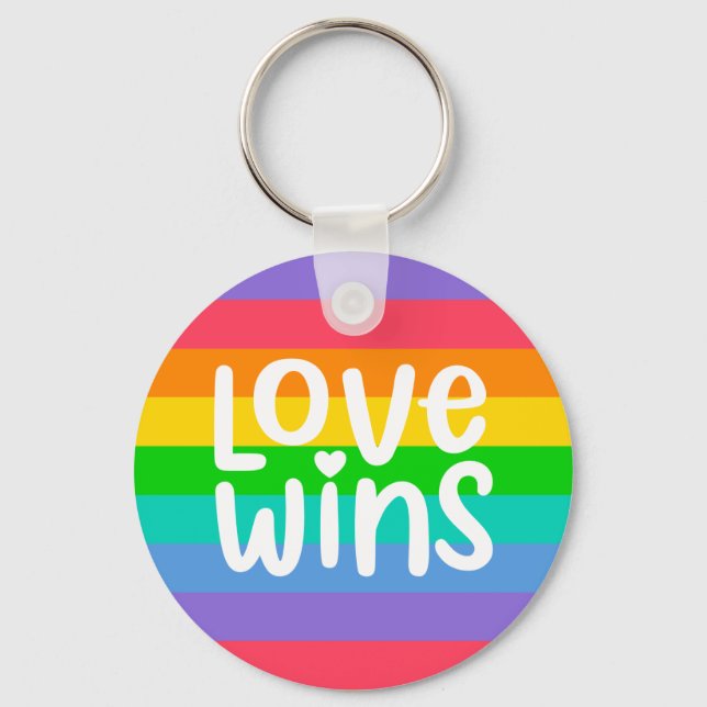 Love Wins Key Ring (Front)
