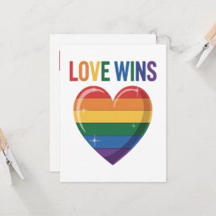 Love Wins LGBT Gay Pride Equality Invitation