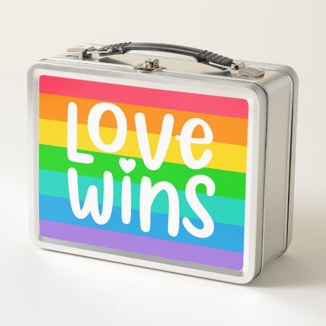 Love Wins Metal Lunch Box (Front)