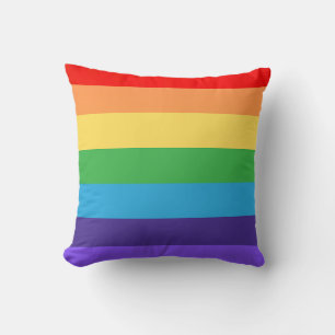 Love Wins Modern Rainbow Pride Month lgbt gift Cushion