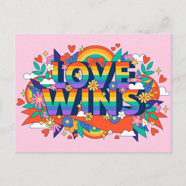 Love wins postcard (Front)