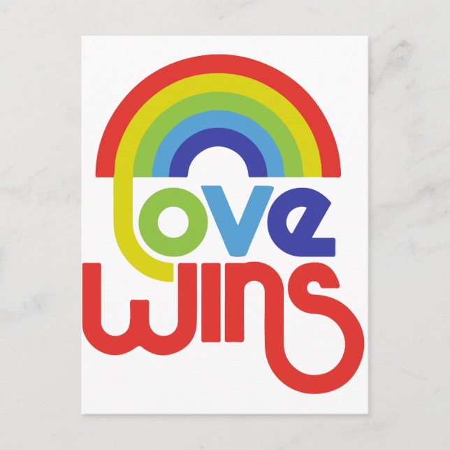 Love Wins Postcard (Front)