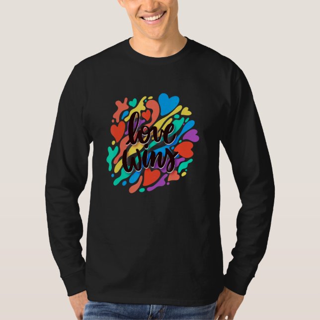 Love wins pride LGBT T-Shirt (Front)