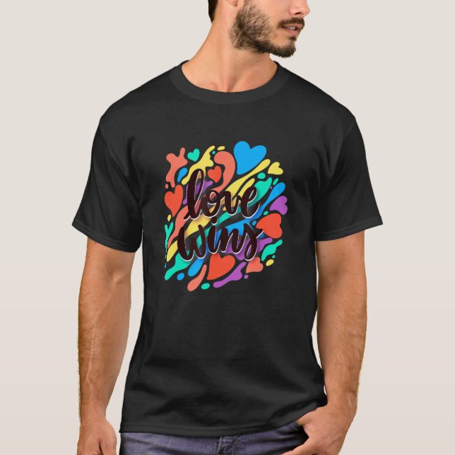 Love wins pride LGBT T-Shirt (Front)