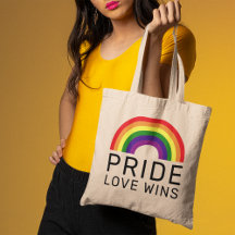 Love Wins Rainbow Colours LGBTQ Gay Pride Month