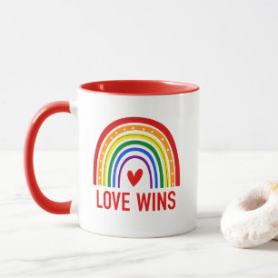 Love Wins Rainbow Mug