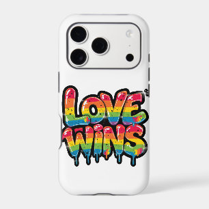 Love Wins Rainbow Pride Quote Colorful LGBTQ+