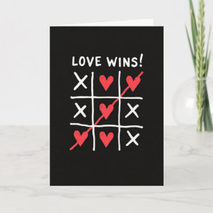 Love Wins Tic Tac Toe Card