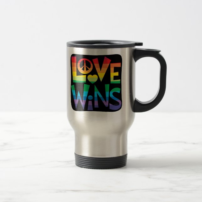 Love Wins! Travel Mug (Right)