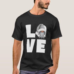Love Winter Gnome For Women Men Funny Gnomie Gothi T-Shirt