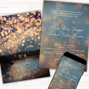 Love Wish Lanterns Invitation