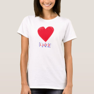 Love with a Big Heart Valentine's Gift T-Shirt