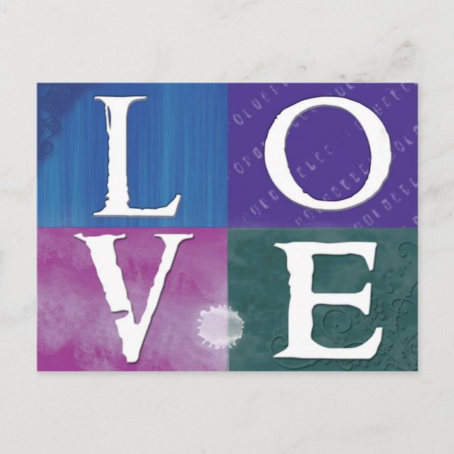 Love with a milk stain postcard (Front)