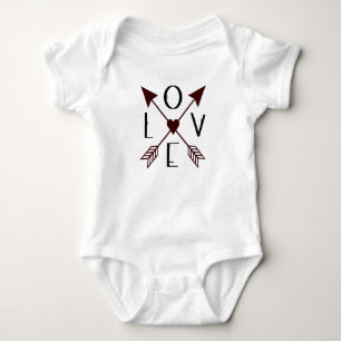 Love with Arrows Baby Body Suit Bodysuit
