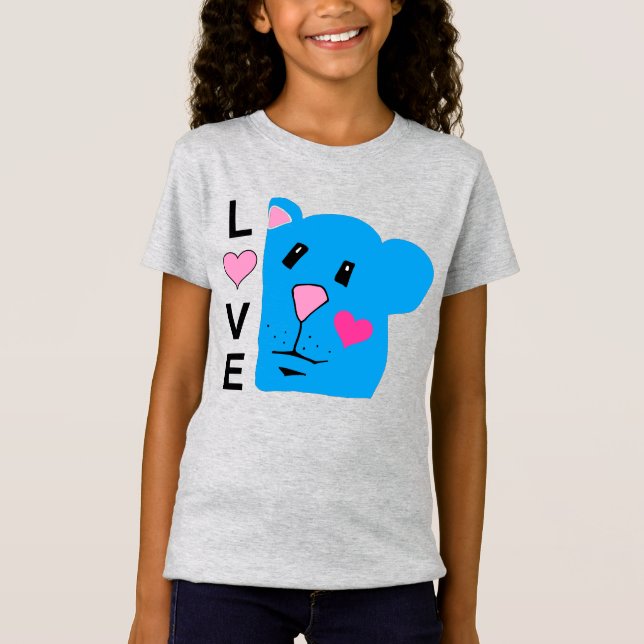 Love With Cute Chipmunk Girls Tee (Front)