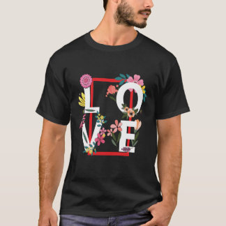 Love with Flower Layers T-Shirt