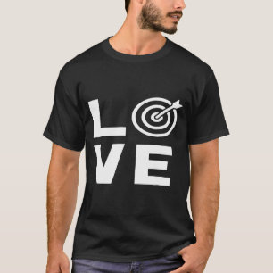 Love With Target Bullseye Funny Archery Archer T-Shirt