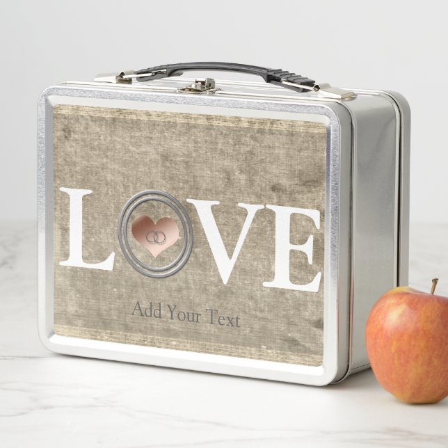 Love-With This Ring by Shirley Taylor Metal Lunch Box (In Situ)