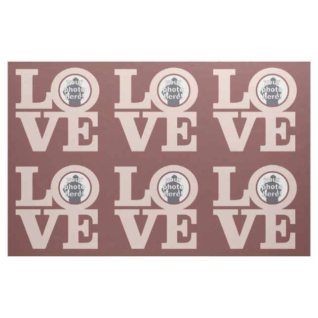 LOVE with YOUR PHOTO custom fabric (Fat Quarter)