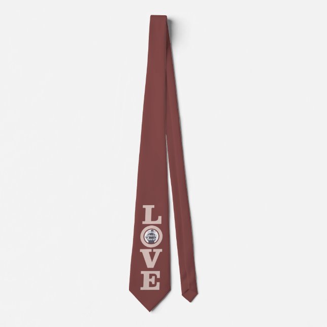 LOVE with YOUR PHOTO custom tie (Front)