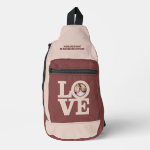 LOVE with YOUR Photo & Name Sling Bag