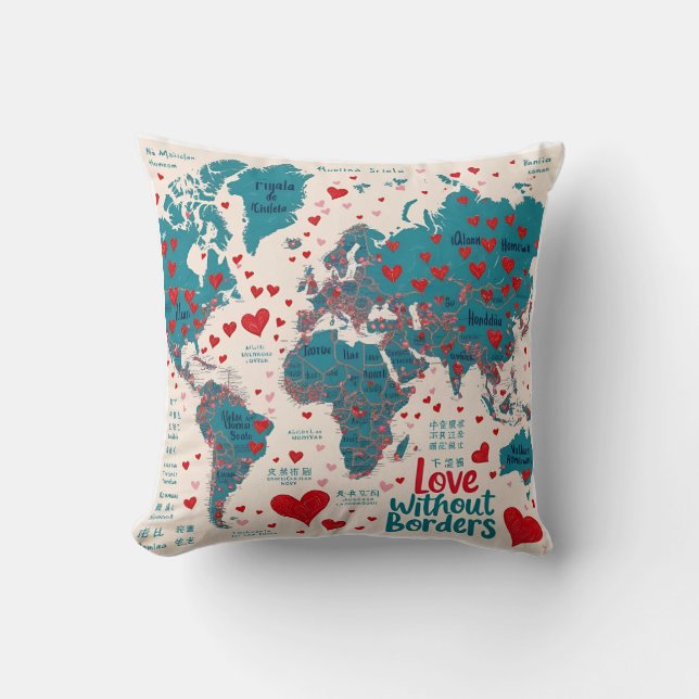 Love Without Borders Cushion (Front)