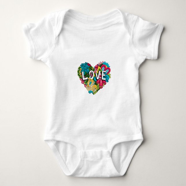 Love  women's  baby bodysuit (Front)