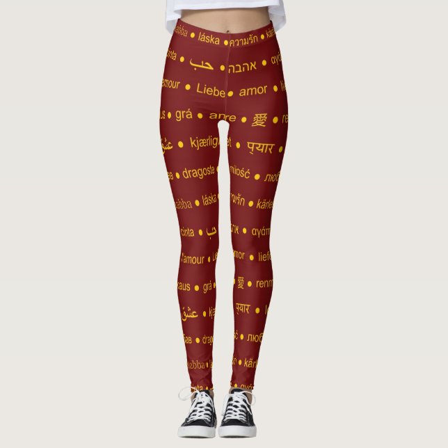 Love Women's Leggings (Front)