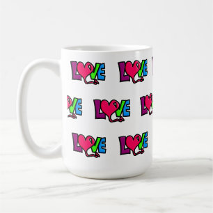 Love Word Art Typography Coffee Mug
