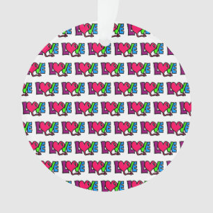 Love Word Art Typography Ornament