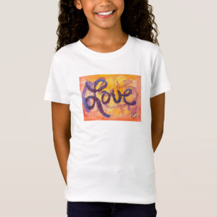 Love Word Sunset Golden Glow Glitter Art T-Shirts