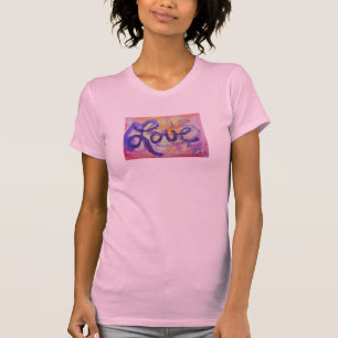 Love Word Sunset Twilight Glitter Art TShirts