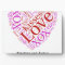 Love Words Heart Plaque
