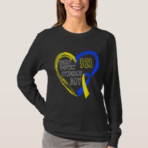 Love World Down Syndrome Awareness Day Love Ribbon T-Shirt