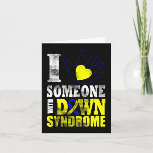 Love World Down Syndrome Day Women Kids Card