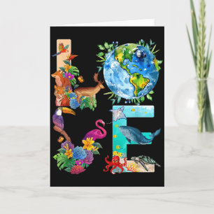 Love World Earth Day 2022 Planet Environmental Ani Card