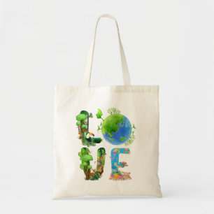 Love World Earth Day 2022 Planet Environmental Ani Tote Bag