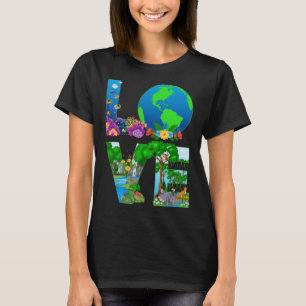 Love World Earth Day 2023 Planet Environmental Ani T-Shirt
