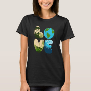 Love World Earth Day 2023 Save Planet Environmenta T-Shirt