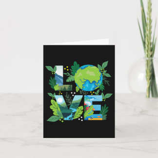 Love World - Environmental Protection Earth Day Cl Card