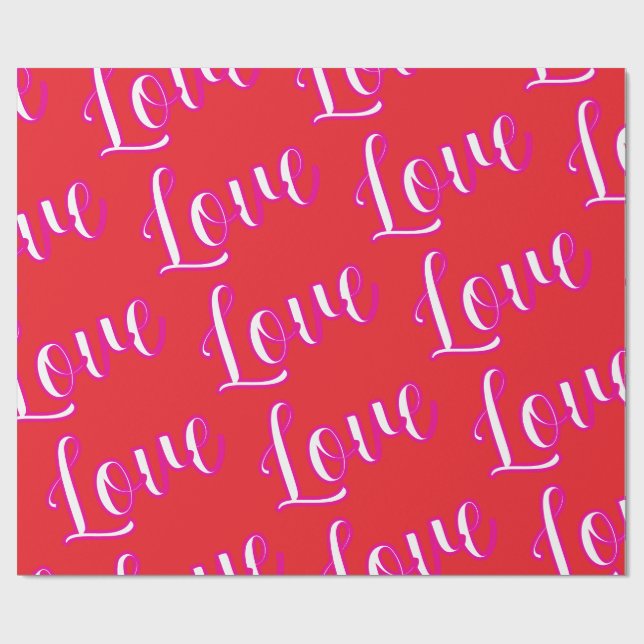 "Love" Wrapping Paper (Flat)