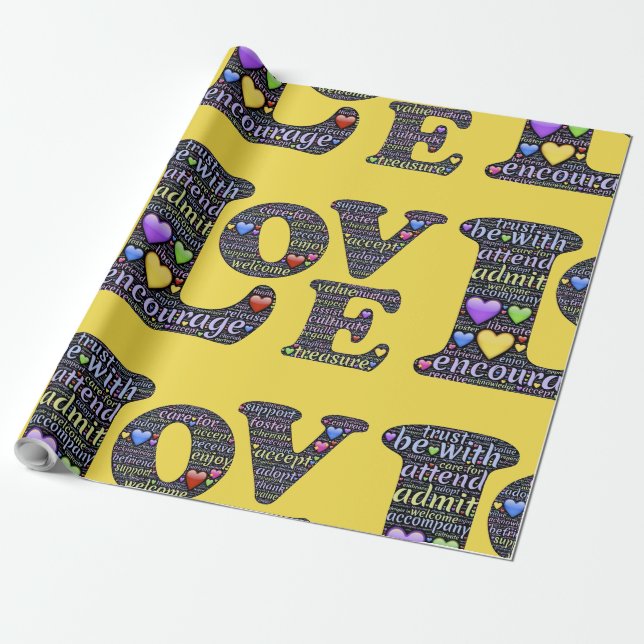LOVE WRAPPING PAPER (Unrolled)