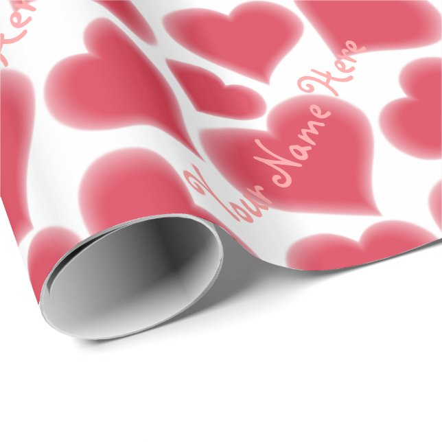 Love Wrapping Paper Valentine's Custom Gift Paper (Roll Corner)