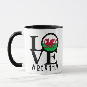 LOVE Wrexham Wales  11oz Mug