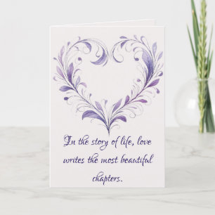 Love Writes the Most Beautiful Chapters Holiday Card