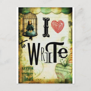 Love Writing Postcard