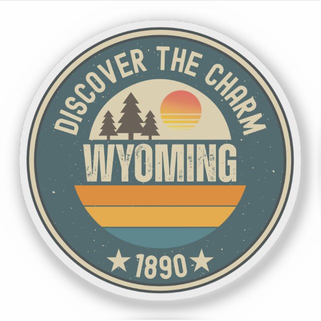 Love Wyoming - Cute WY State Souvenir  (Front)