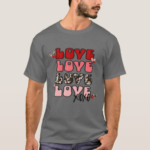 Love_XOXO Hearts Valentines Day Gifts For Him Her T-Shirt