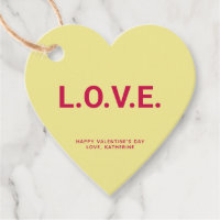 Love yellow heart fun cute Valentine's Day custom