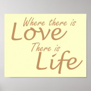 Love yellow poster